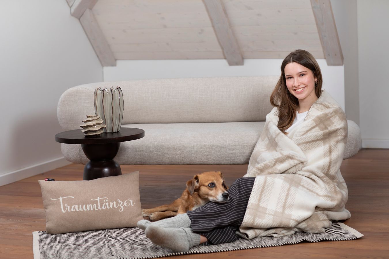 SAVONA Throw "Tartan" in . Throw Blanket made by David Fussenegger , a family-run mill in Austria.