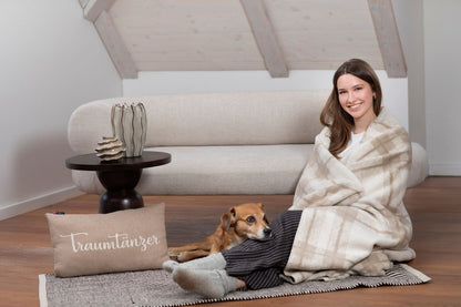 SAVONA Throw "Tartan" in . Throw Blanket made by David Fussenegger , a family-run mill in Austria.