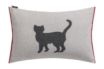 PET cushion cover "cat" in grey . Pet Cushion Cover made by David Fussenegger , a family-run mill in Austria.