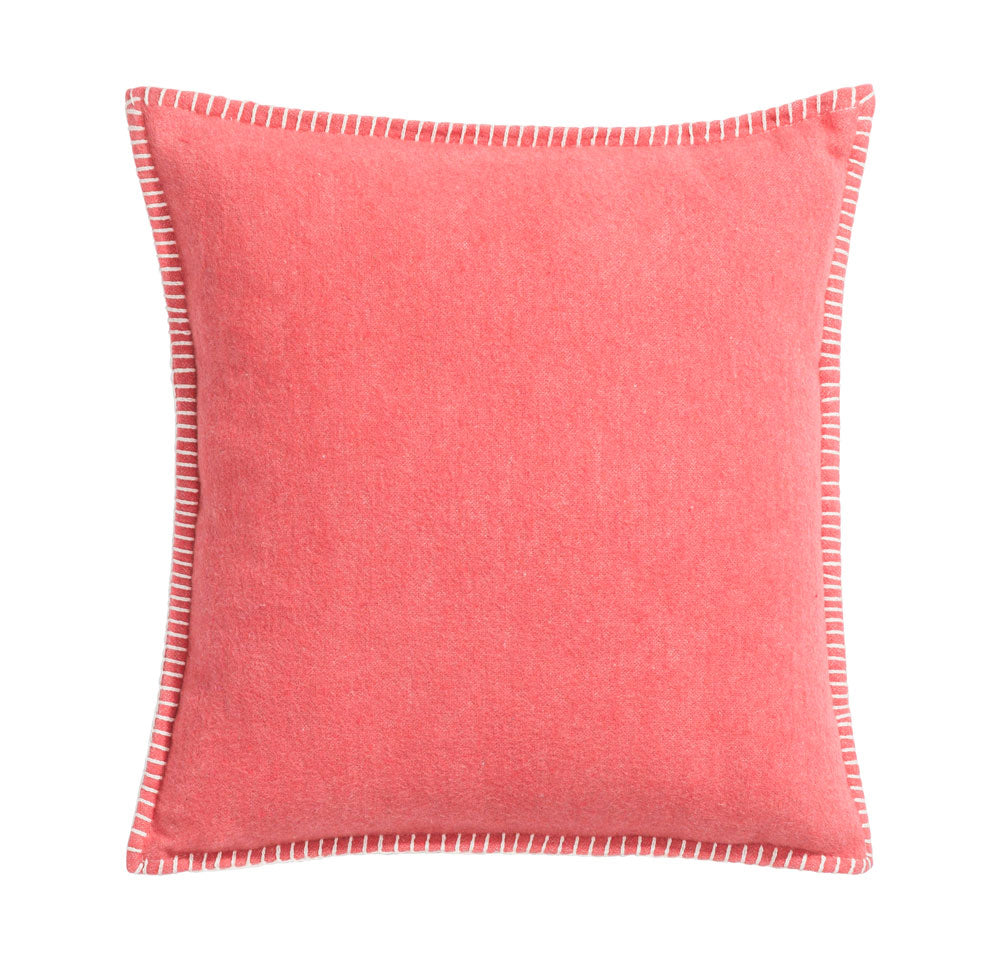 SYLT cushion cover solid 20x20 in matted red . Cushion Cover made by David Fussenegger , a family-run mill in Austria.