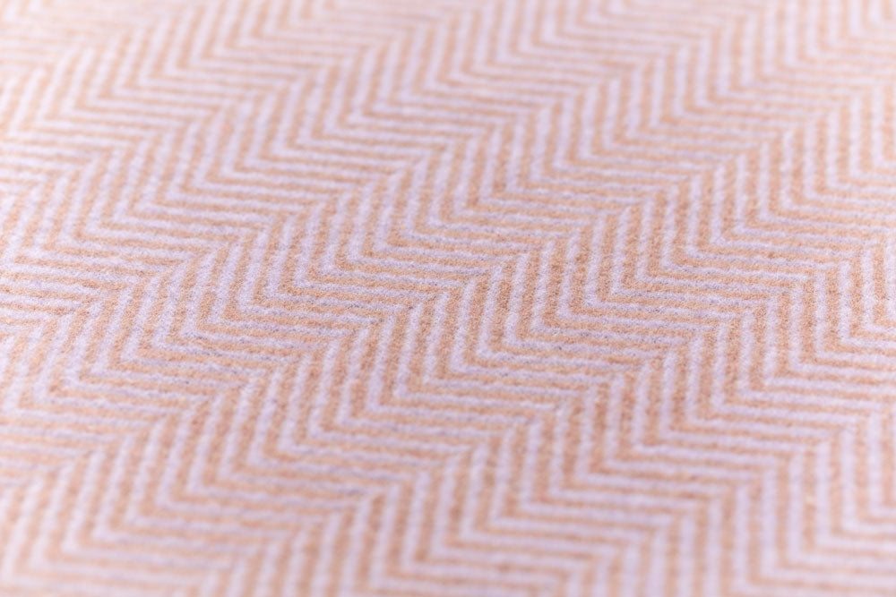 SILVRETTA throw "herringbone" in . Throw Blanket made by David Fussenegger , a family-run mill in Austria.
