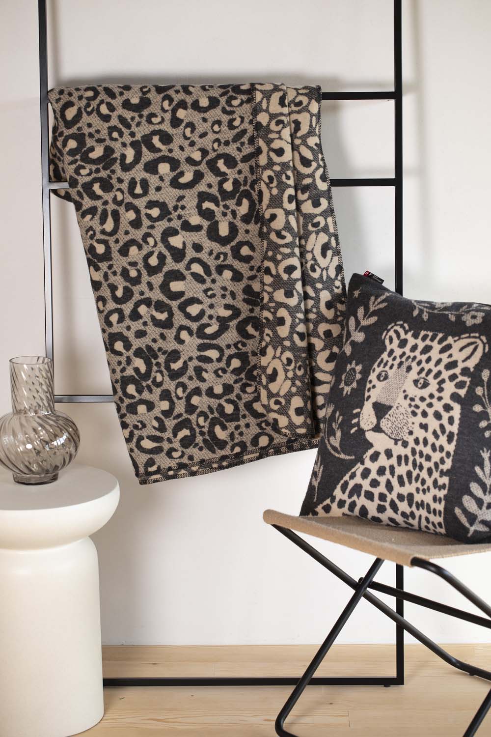 SILVRETTA throw "leo" in . Throw Blanket made by David Fussenegger , a family-run mill in Austria.