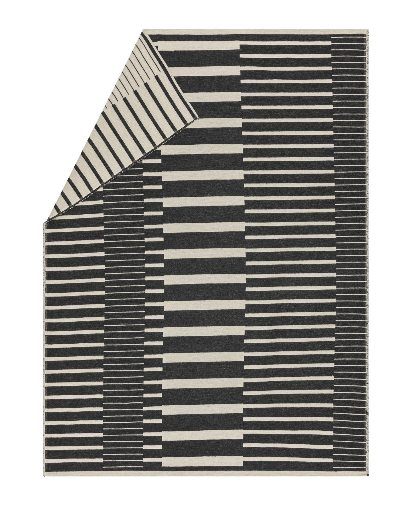 LUCA throw "two-tone stripes"