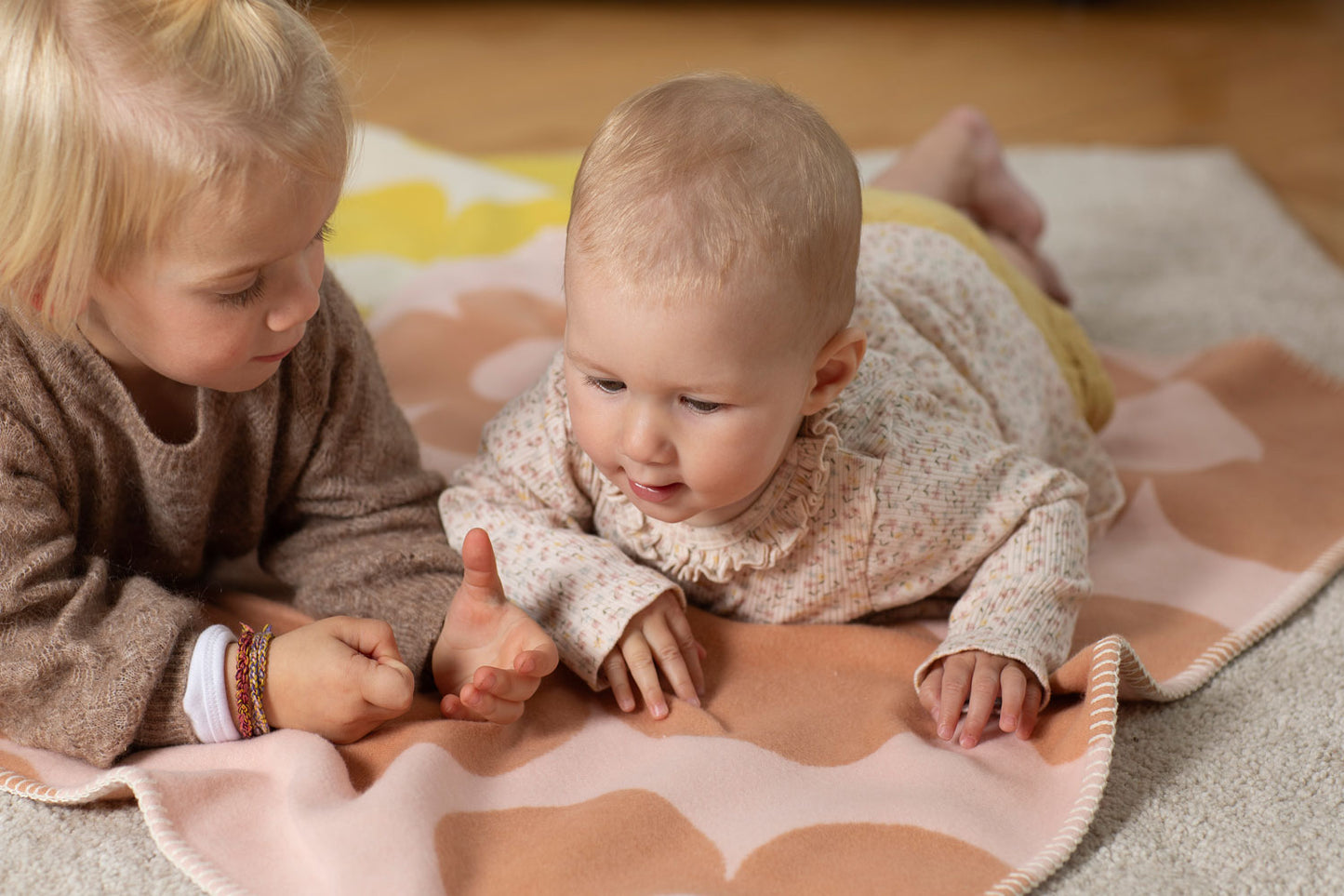 LENA baby blanket "flowers" organic cotton