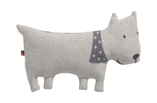 JUWEL pillow "doggy" includes filling in grey . Filled Cushion made by David Fussenegger , a family-run mill in Austria.