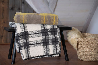 SAVONA Throw "Tartan" in . Throw Blanket made by David Fussenegger , a family-run mill in Austria.