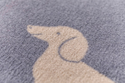 MILA toddler blanket "dachshund & poodle" in . Blanket made by David Fussenegger , a family-run mill in Austria.