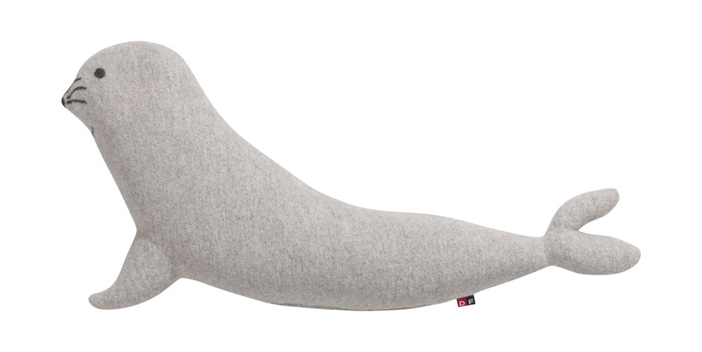 JUWEL pillow "seal" includes filling in grey blue . Filled Cushion made by David Fussenegger , a family-run mill in Austria.