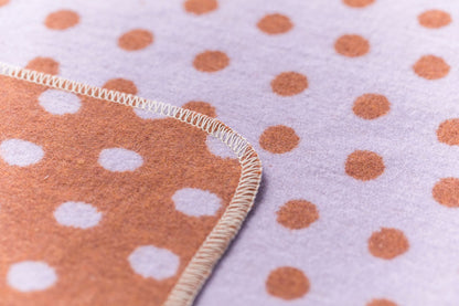 SILVRETTA throw "dots allover" in . Throw Blanket made by David Fussenegger , a family-run mill in Austria.