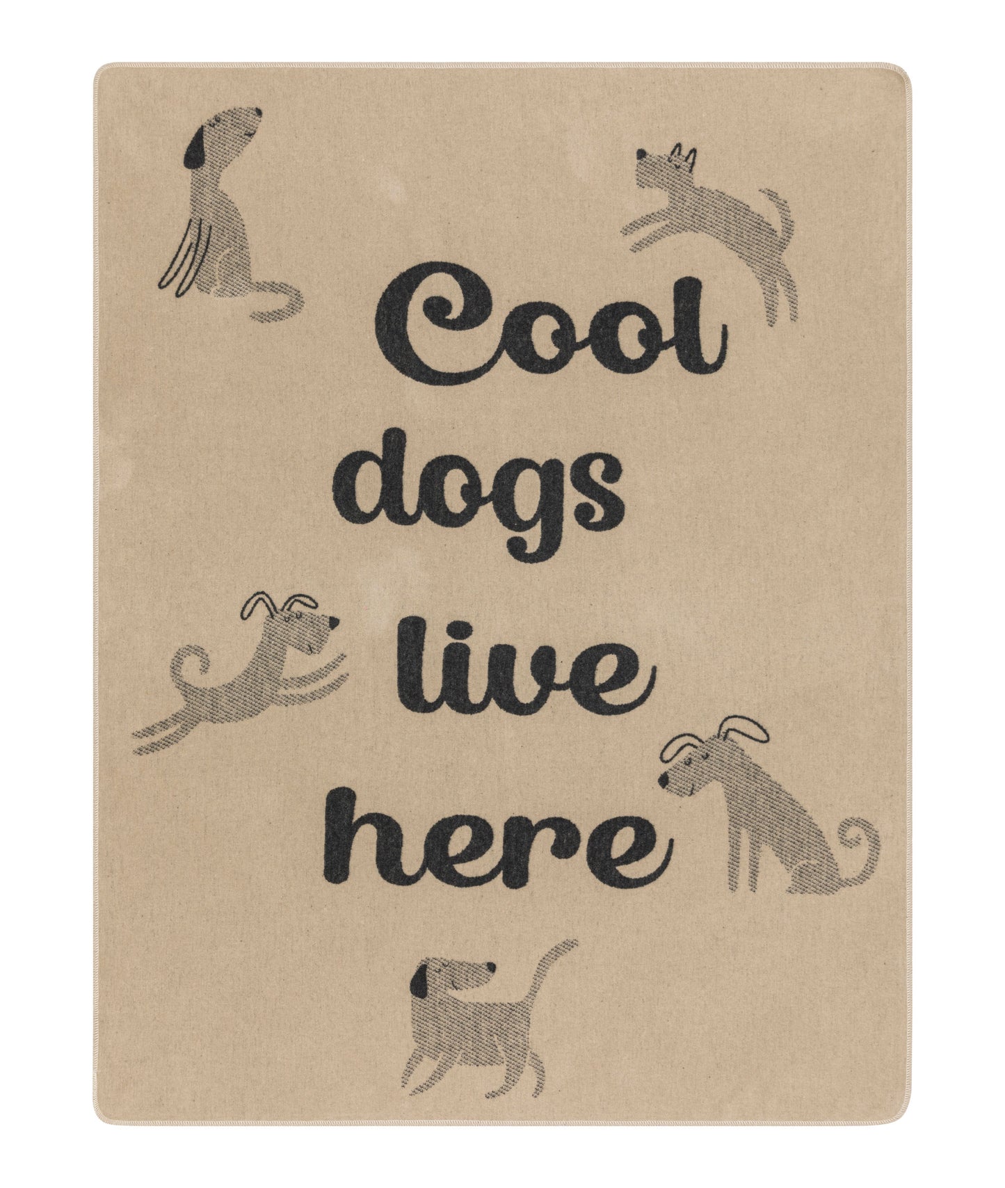 PET blanket "cool dogs live here" large