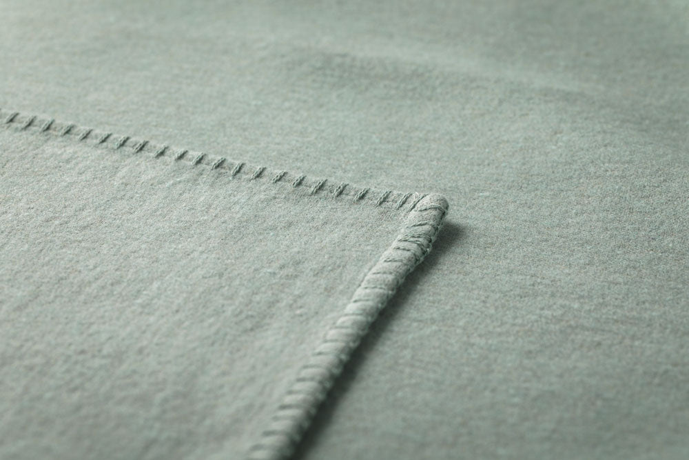 SYLT throw solid in . Throw Blanket made by David Fussenegger , a family-run mill in Austria.